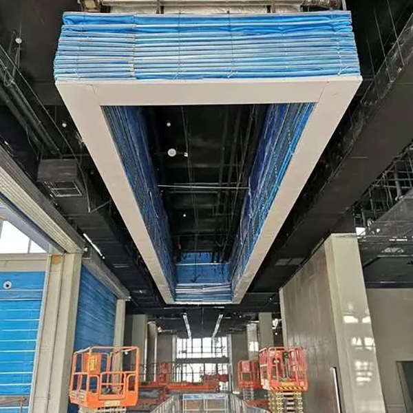 防火卷簾未按規范要求設置溫控釋放裝置(圖1) 無機纖維防火卷簾1.jpg